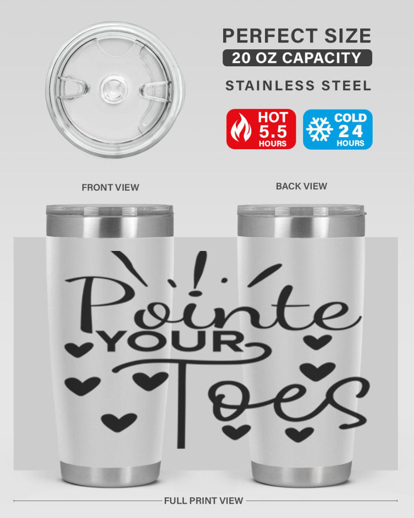 Pointe Your Toes 73#- ballet- Tumbler