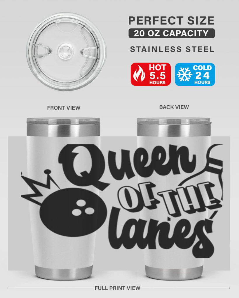 Queen of the lanes 559#- bowlig- Tumbler