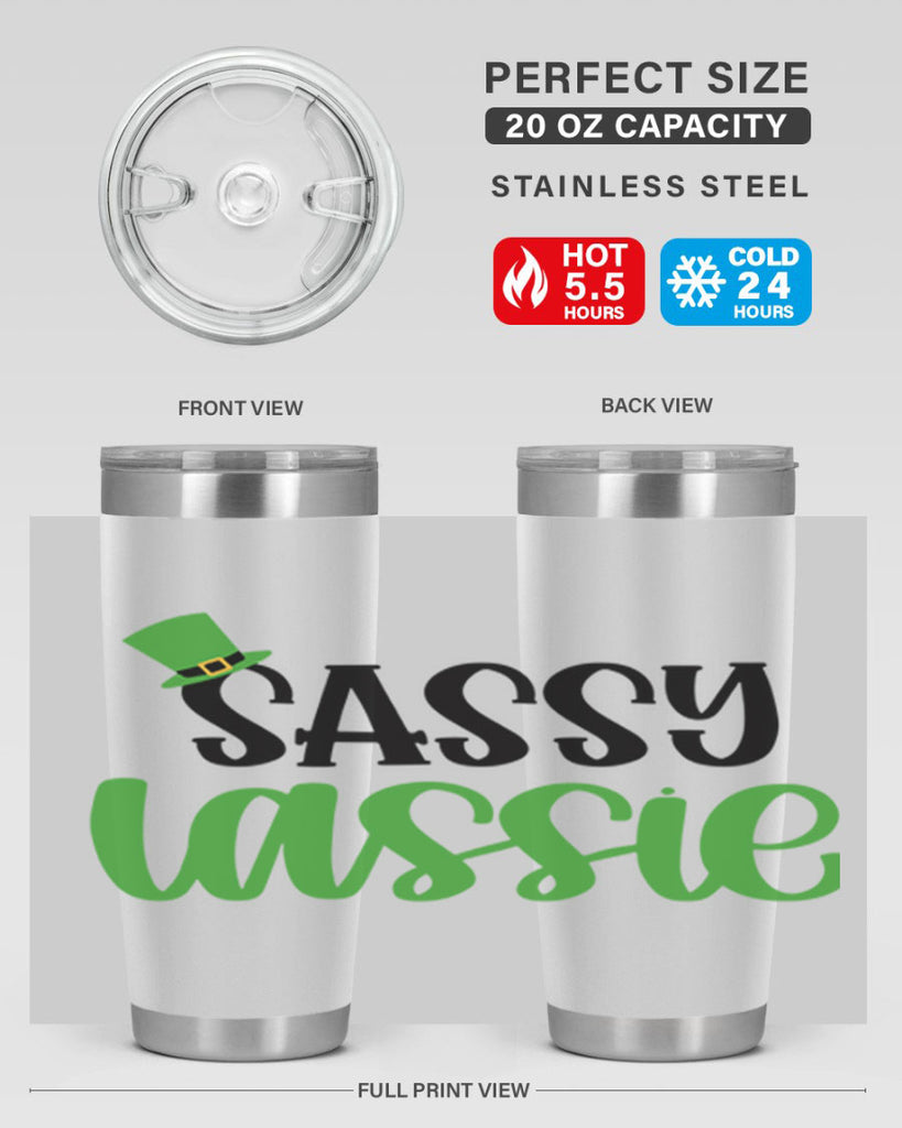 Sassy Iassie Style 34#- St Patricks Day- Tumbler