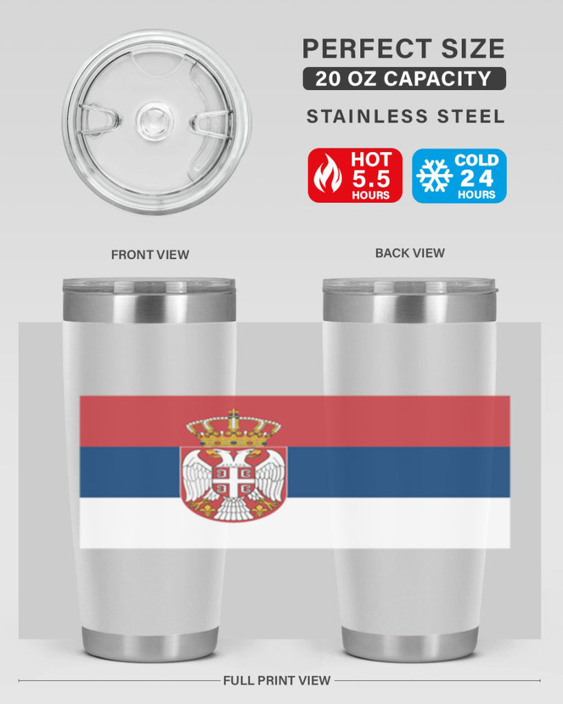 Serbia 44#- world flags- Tumbler