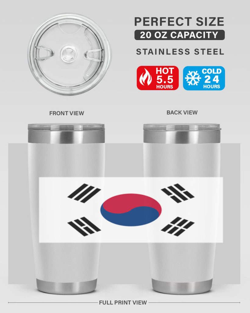 South Korea 35#- world flags- Tumbler