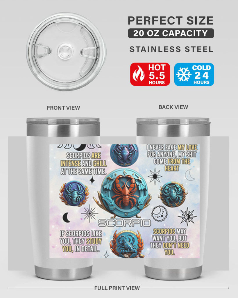 Straightscorpio 477#- zodiac- Tumbler