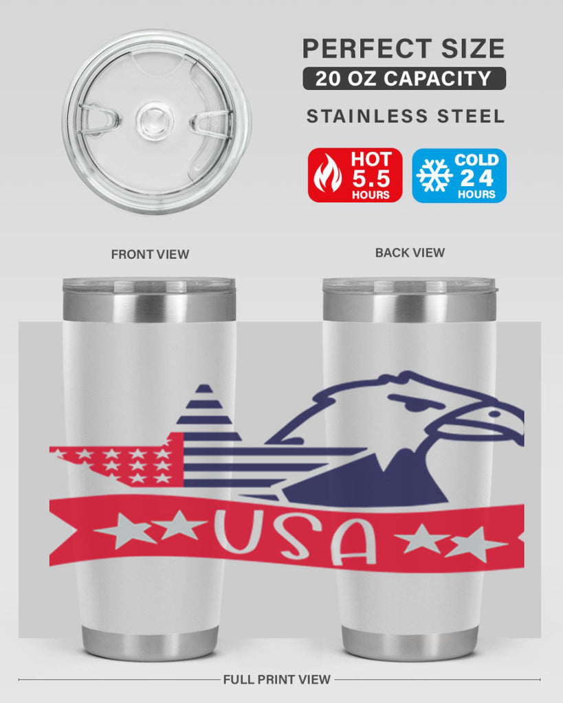 USA Style 182#- Fourt Of July- Tumbler