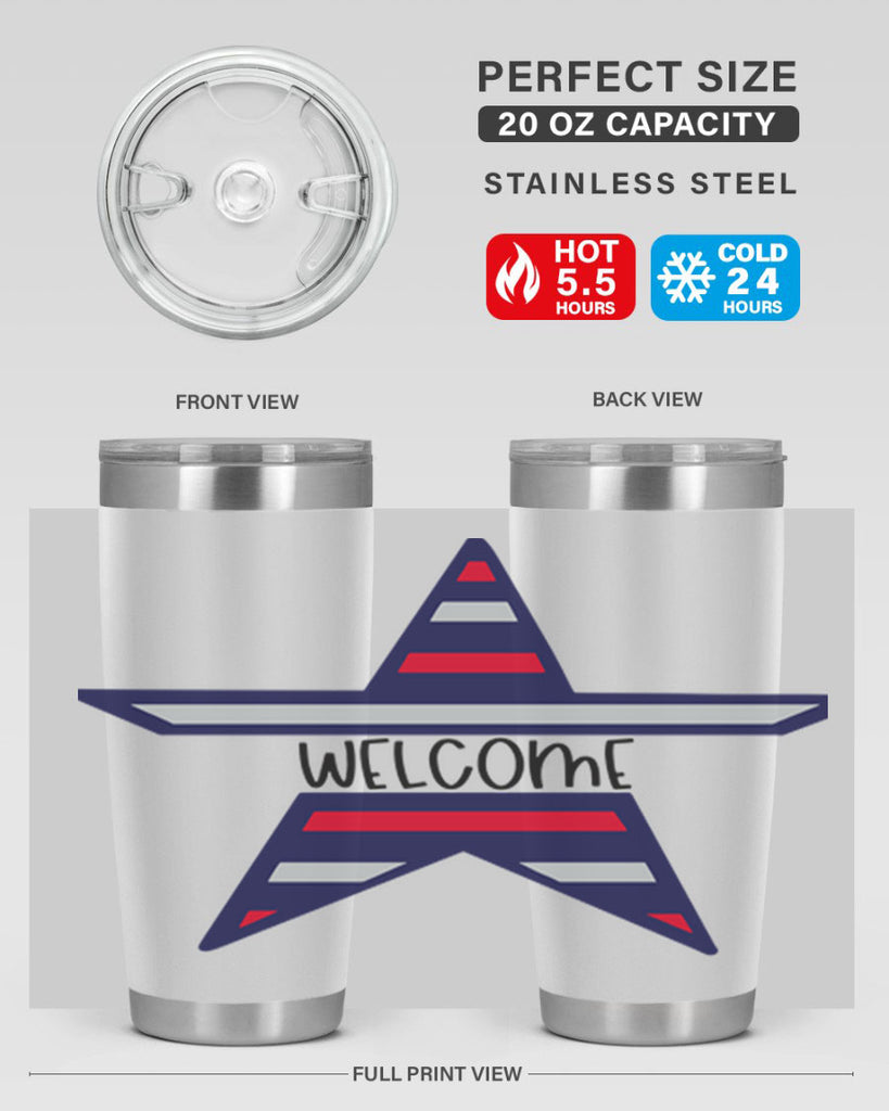 Welcome Style 186#- Fourt Of July- Tumbler