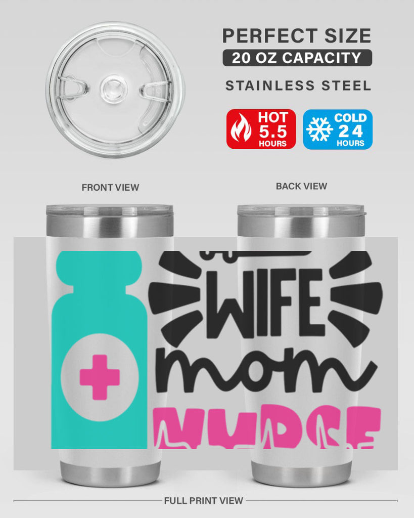 Wife Mom Nurse Style Style 10#- nurse- tumbler