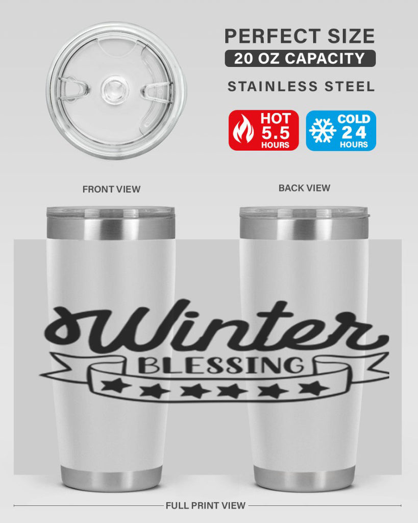 Winter Blessing 485#- winter- Tumbler