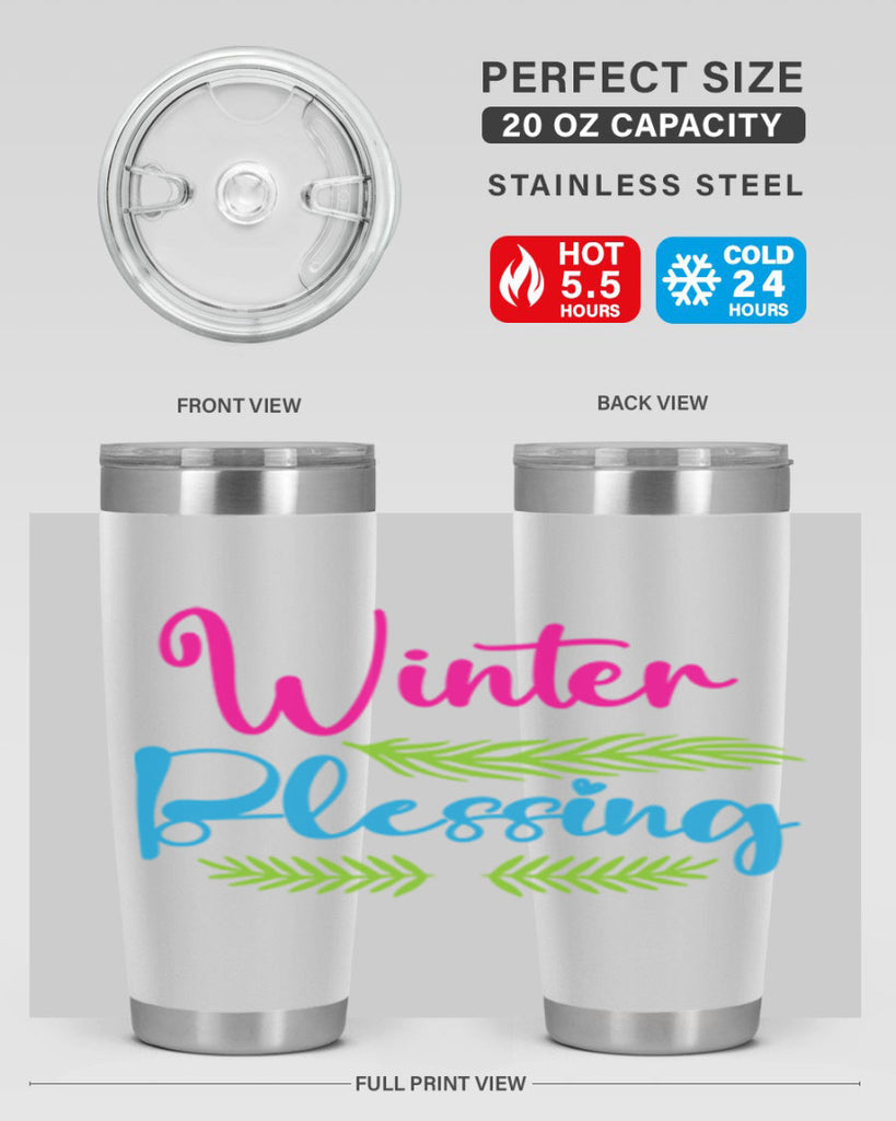Winter Blessing 486#- winter- Tumbler