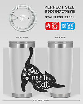 You Me The Cat Style 111#- cat- Tumbler