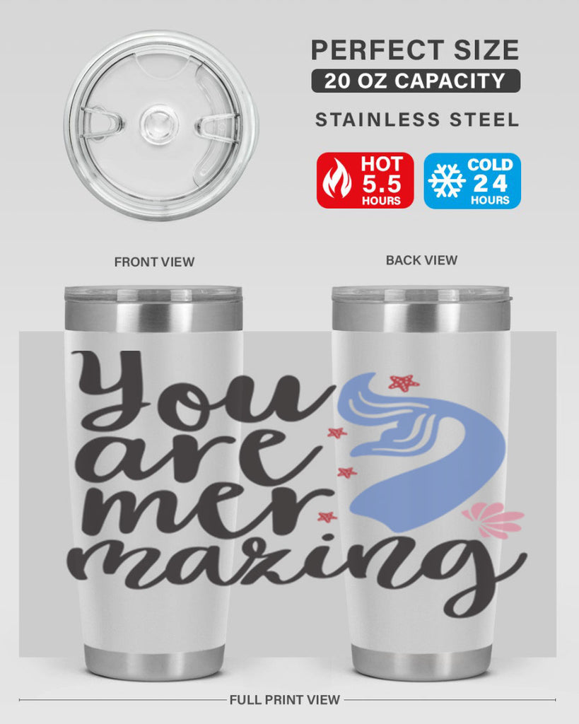 You are mermazing 681#- mermaid- Tumbler