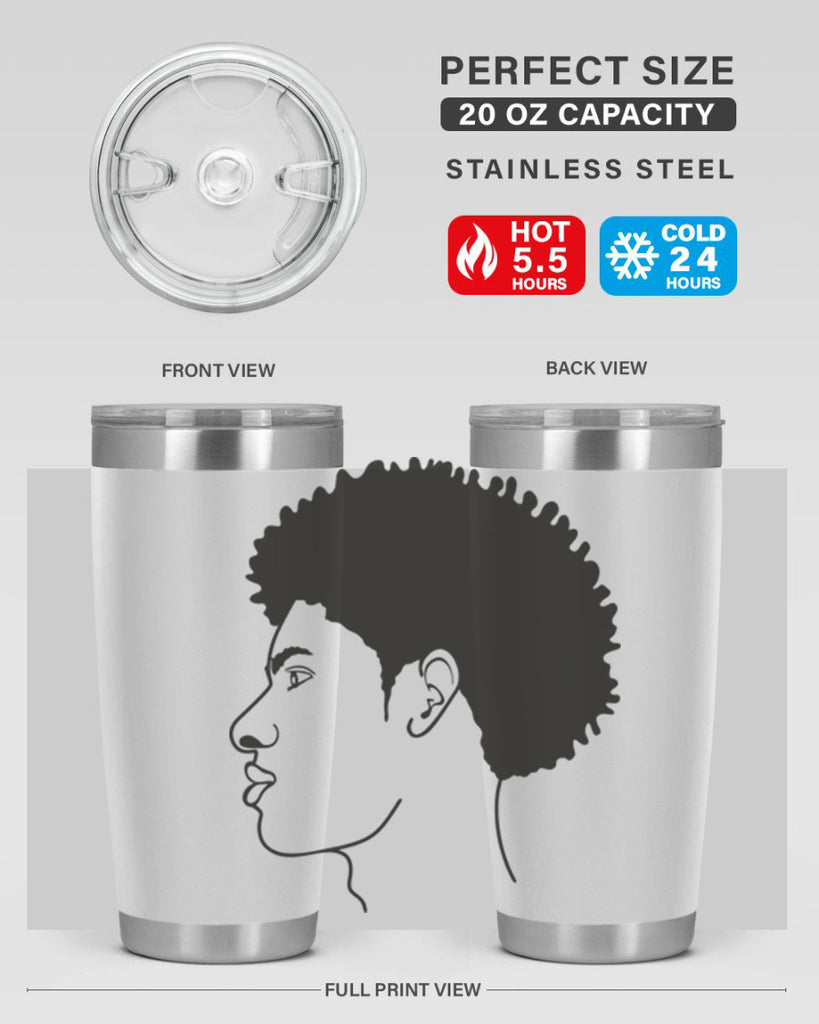 beardman 58#- black men - boys- tumbler