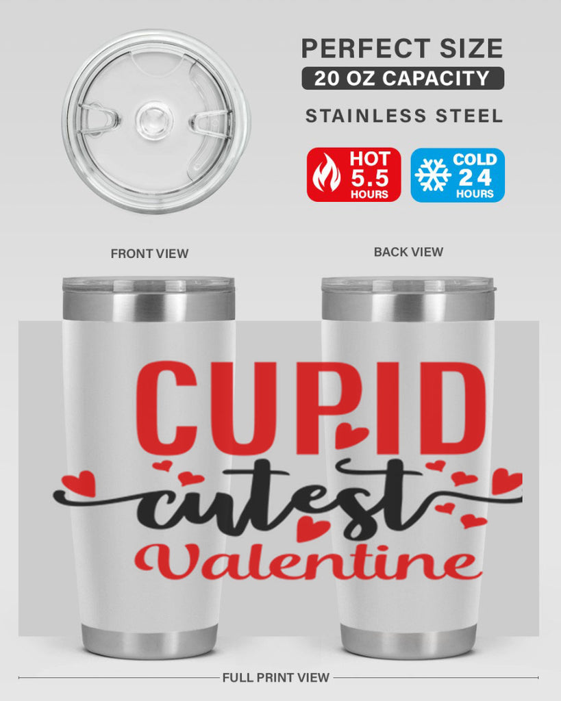 cupid cutest valentine 80#- valentines day- Tumbler