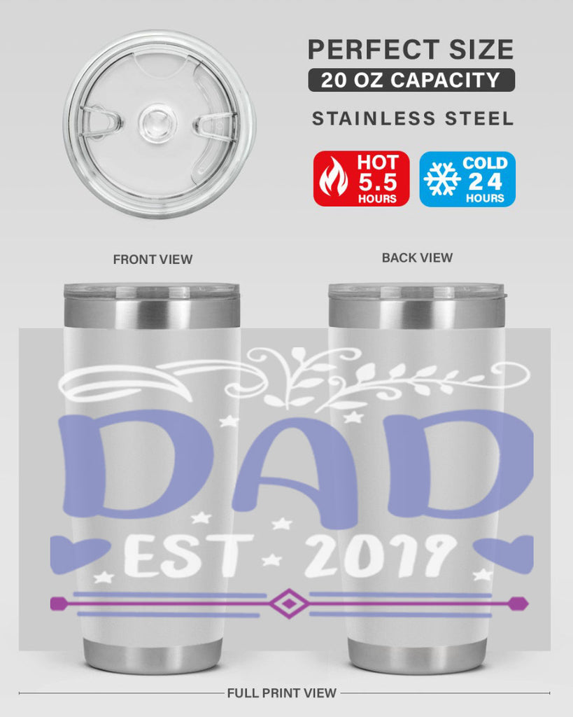 dad est 100#- fathers day- Tumbler