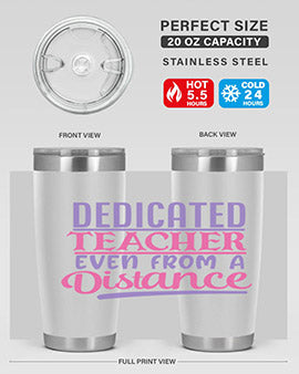 dedicated teacher even from a distance Style 53#- corona virus- Tumbler