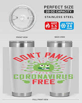 dont panic coronavirus free Style 43#- corona virus- Tumbler