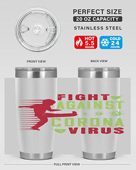 fight against corona virus Style 41#- corona virus- Tumbler