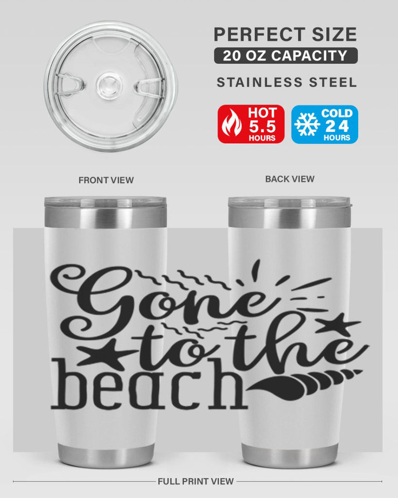 gone to the beach Style 100#- summer- Tumbler