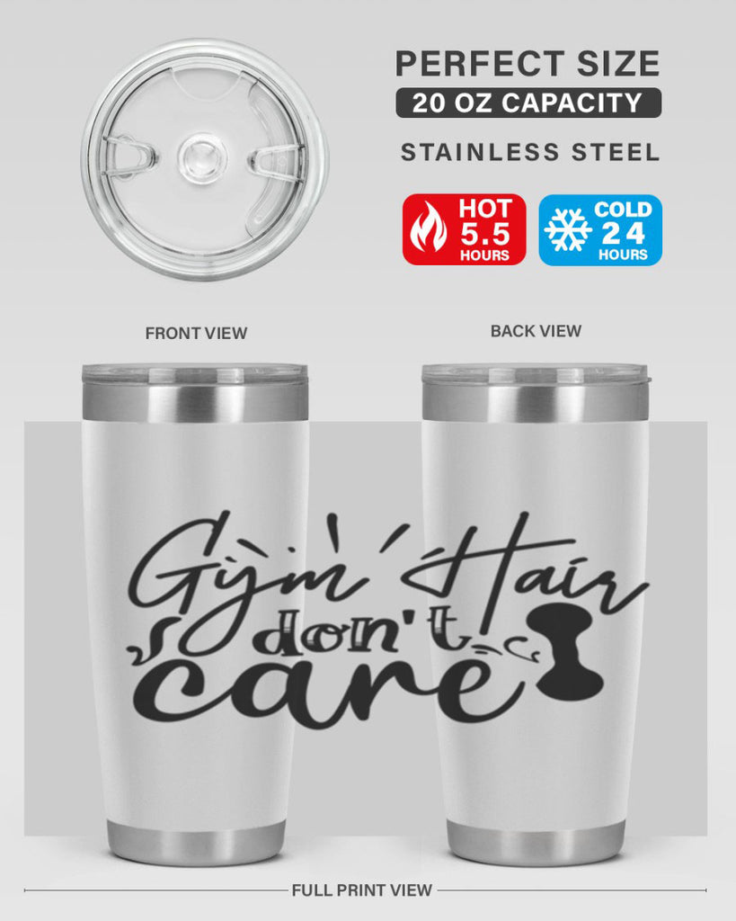 gym hair dont care 43#- gym- Tumbler