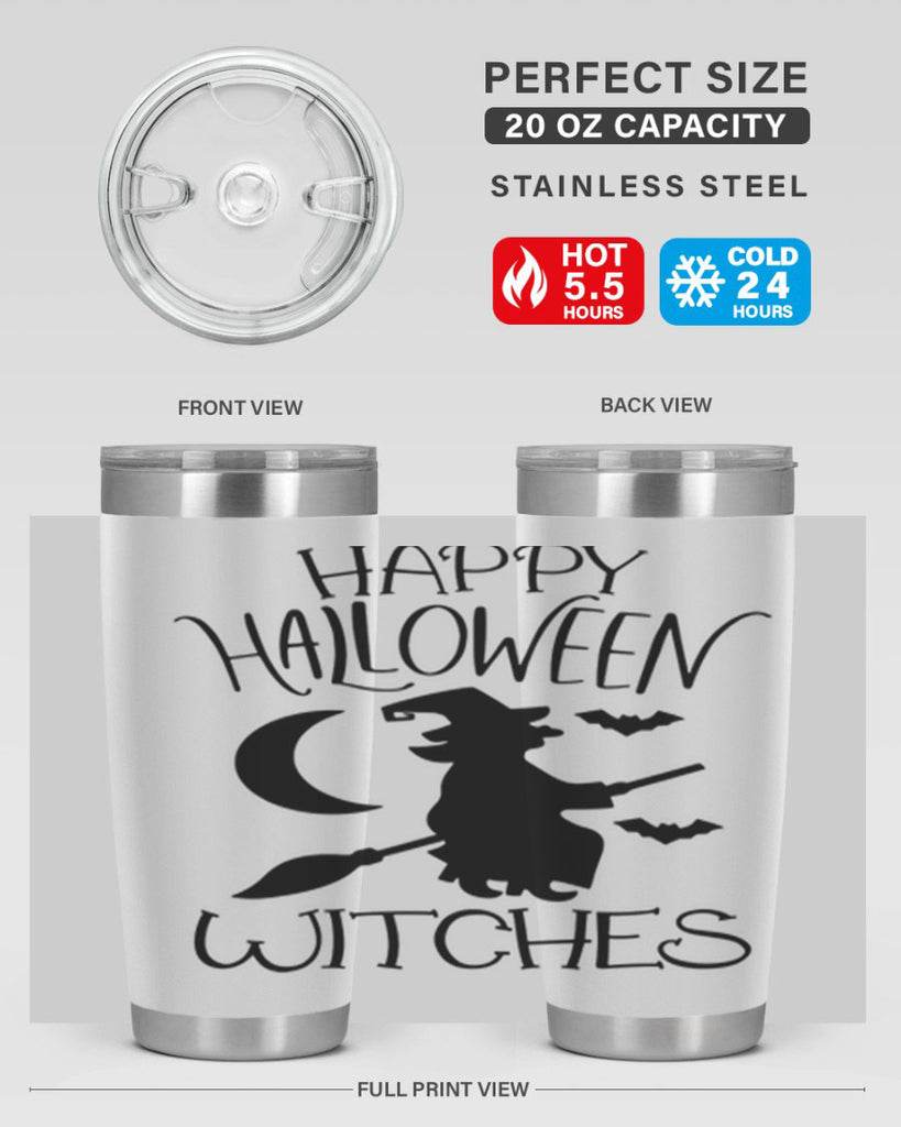 happy halloween witches 63#- halloween- Tumbler
