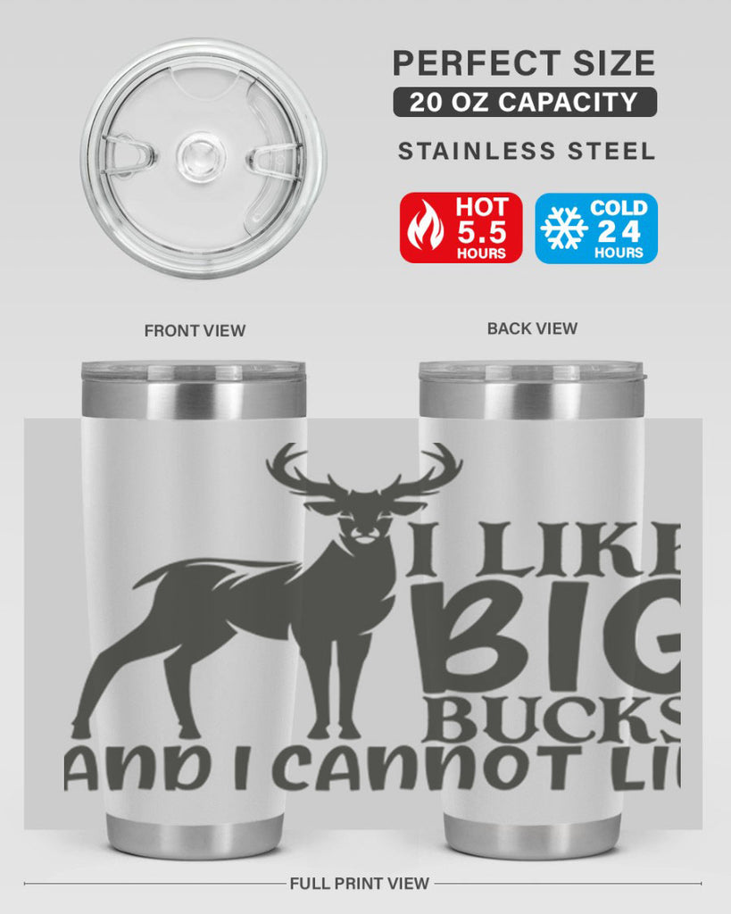i like big bucks and i cannot lie 8#- hunting- Tumbler
