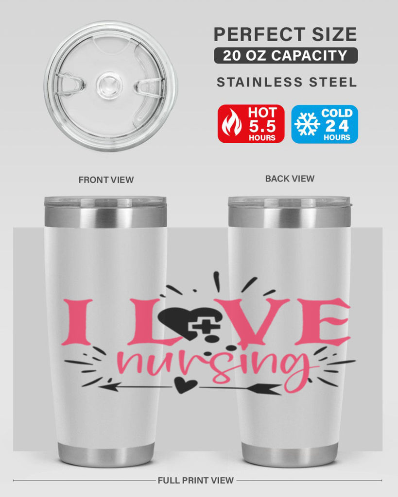 i love nursing Style 380#- nurse- tumbler