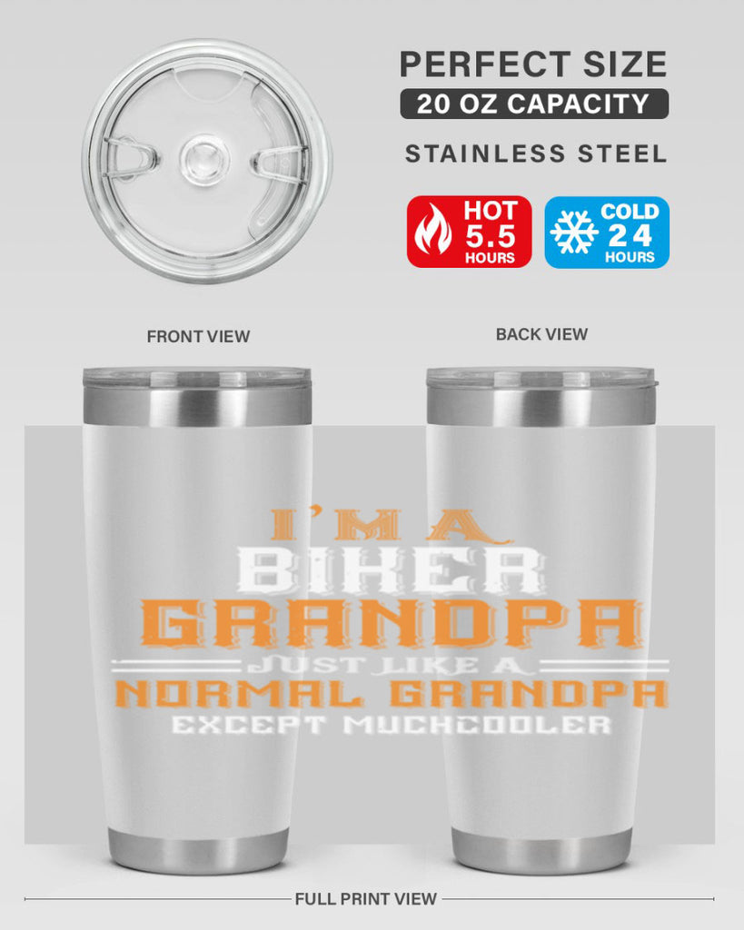 im a biker grandpa just like a normal grandpa except muchcooler 38#- grandpa - papa- Tumbler