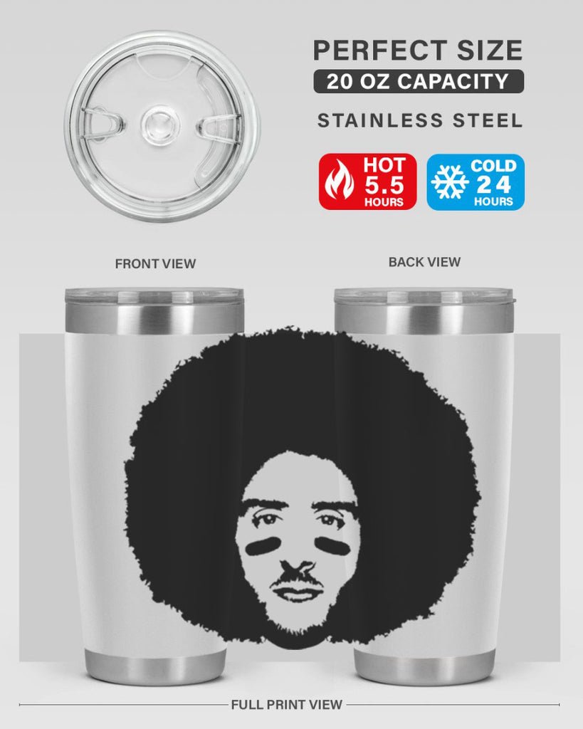 kaepernick 23#- black men - boys- tumbler