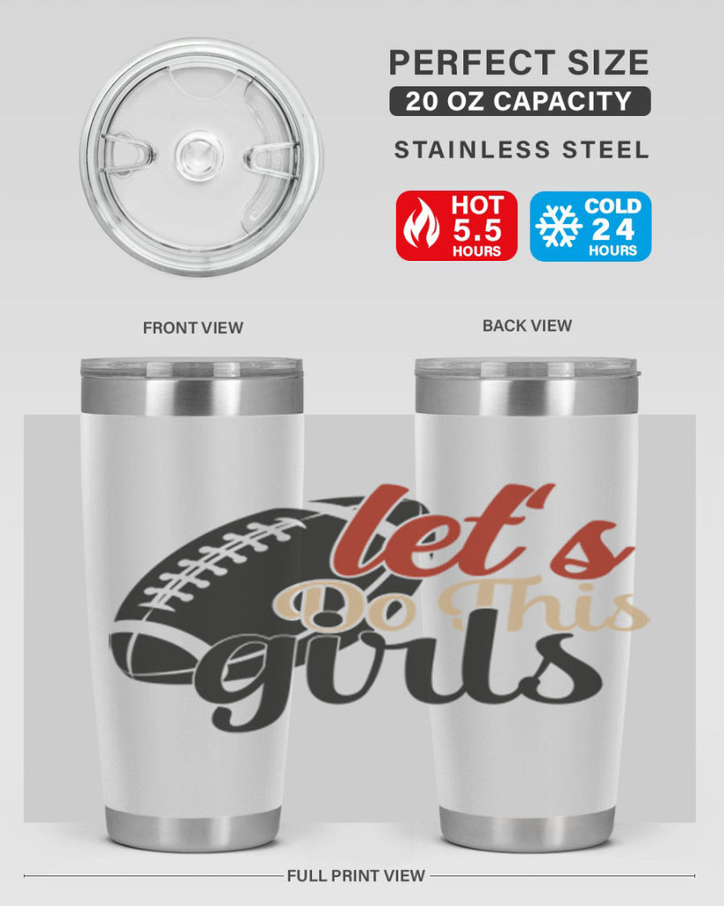 lets do this girls 2282#- softball- Tumbler