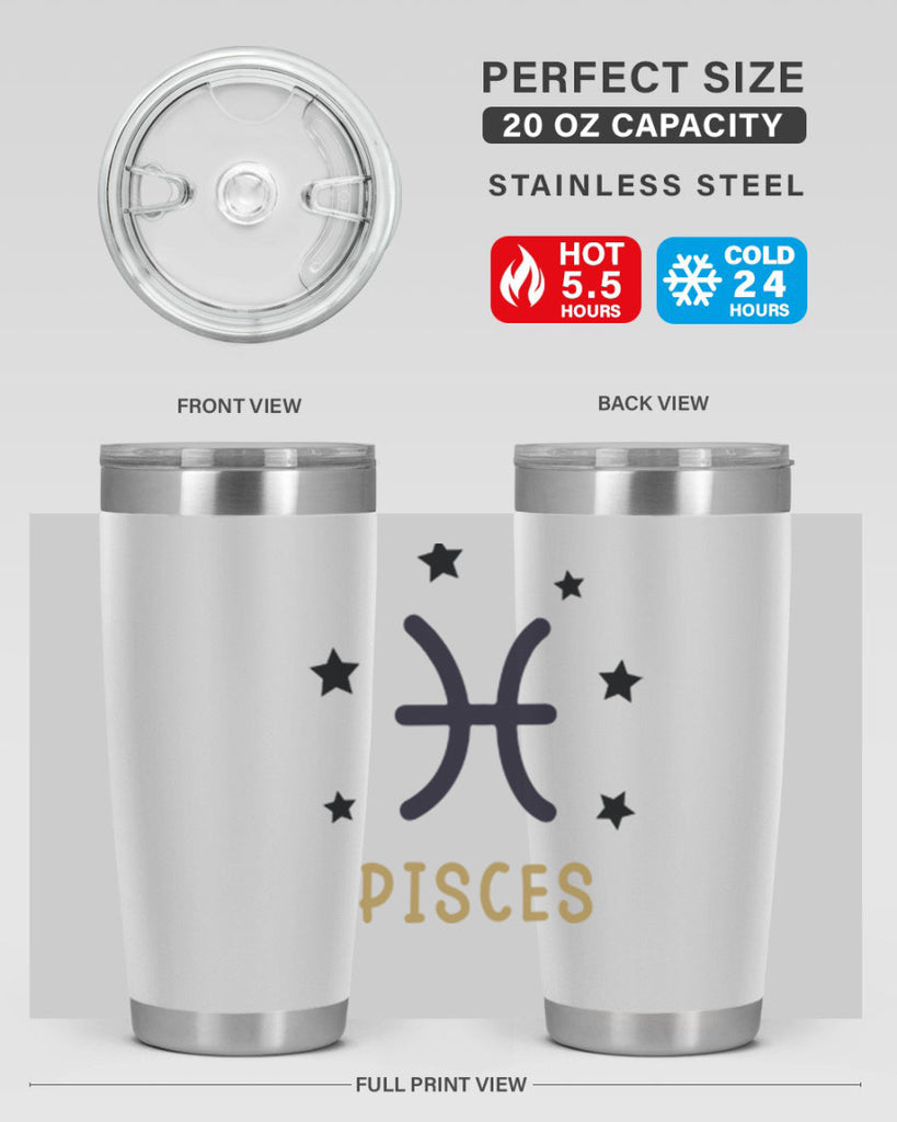 pisces 355#- zodiac- Tumbler