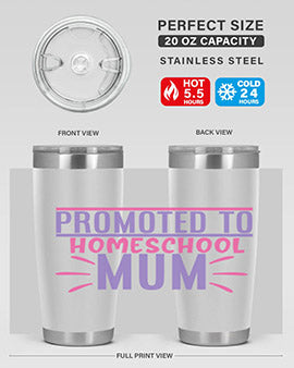 promoted to homeschool mum Style 48#- corona virus- Tumbler