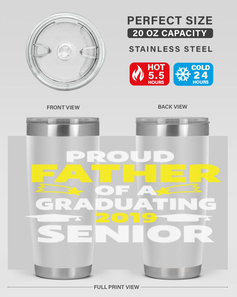 proud father of a graduating 264#- fathers day- Tumbler