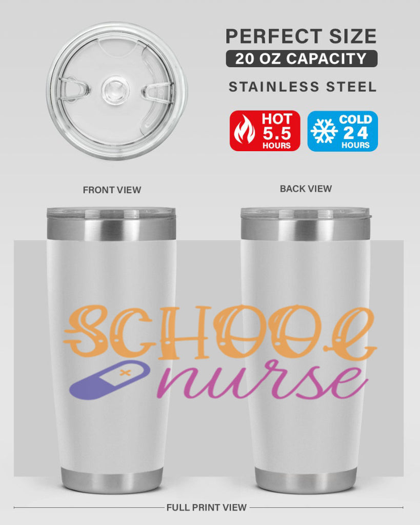 school nurse Style 353#- nurse- tumbler