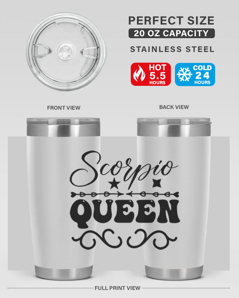 scorpio queen 447#- zodiac- Tumbler