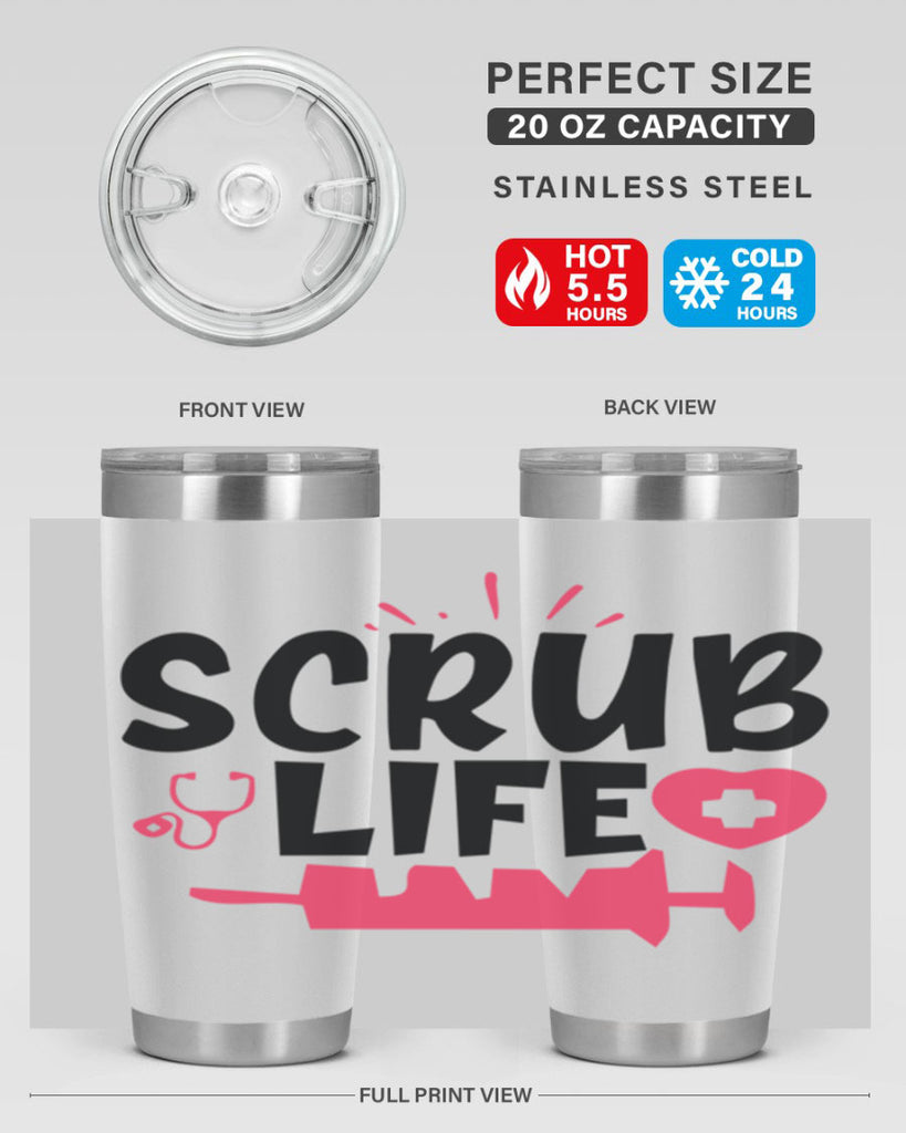 scrub life Style 352#- nurse- tumbler