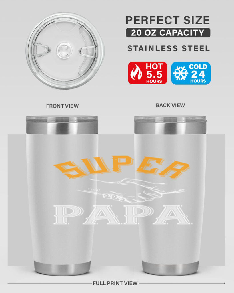 super papa 8#- grandpa - papa- Tumbler