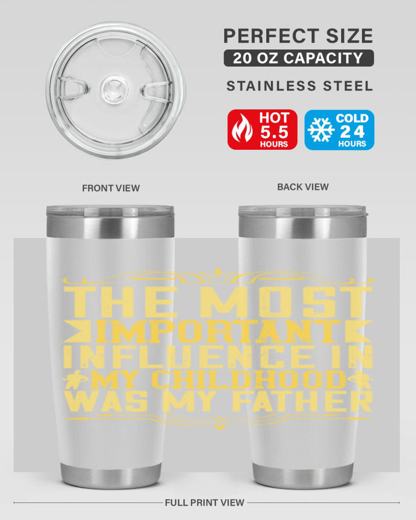the most important influence in my childhood was my father 16#- Parents Day- Tumbler