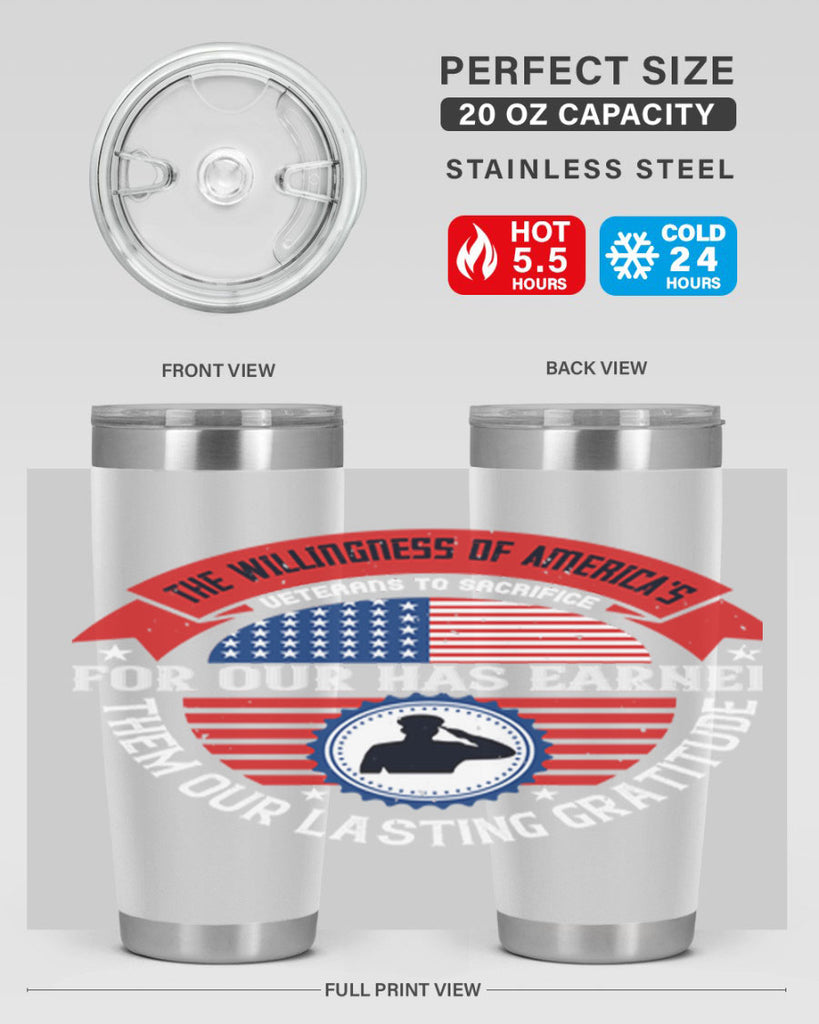 the willingness of americas 88#- Veterns Day- Tumbler