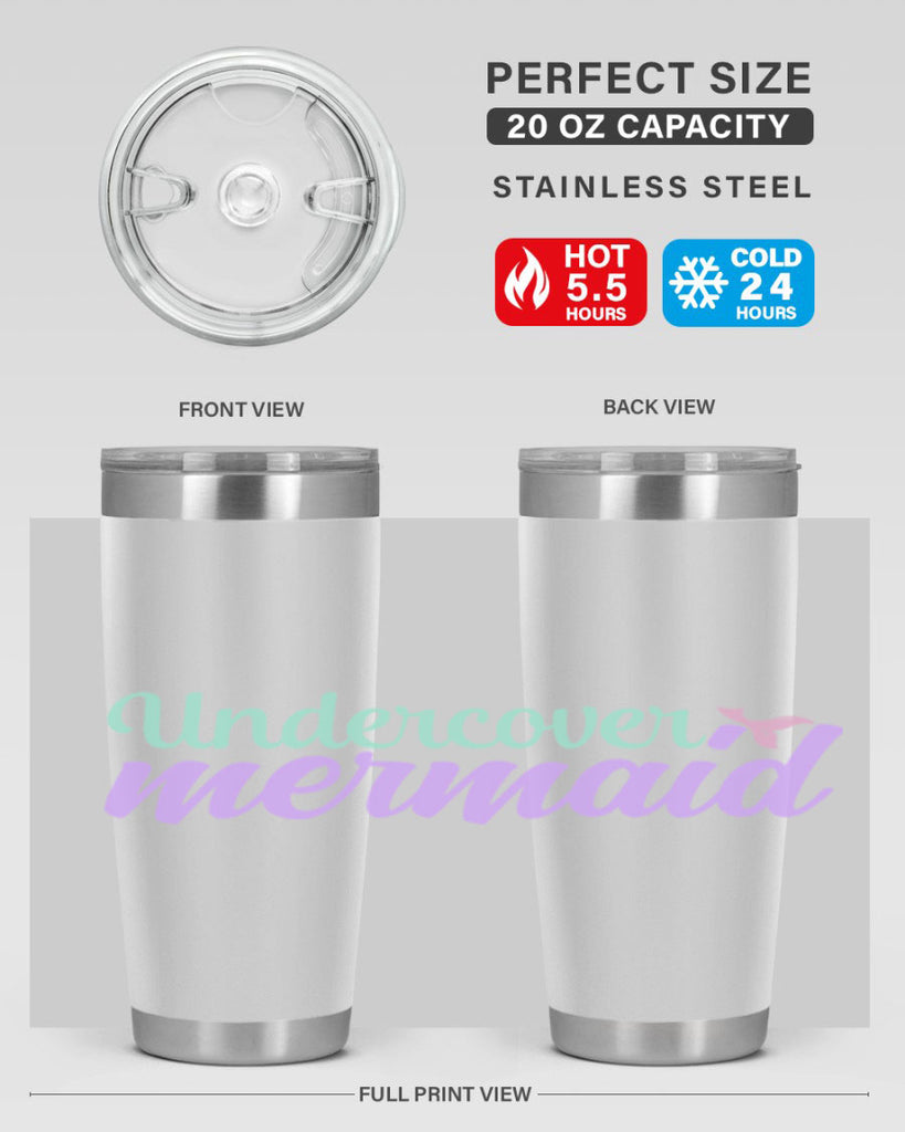 undercover mermaid 8#- mermaid- Tumbler
