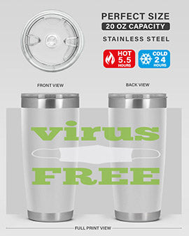 virus free Style 20#- corona virus- Tumbler