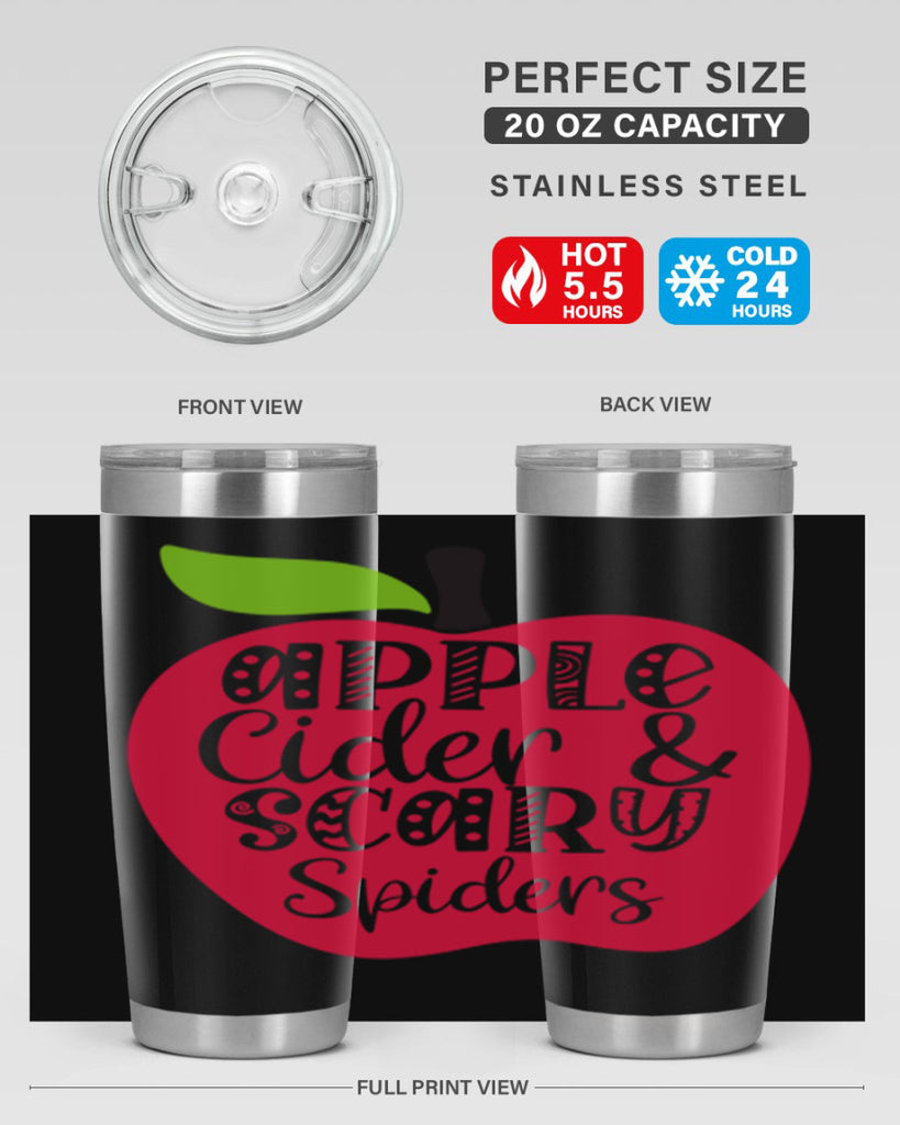 Apple Cider Scary Spiders 10#- fall- Tumbler