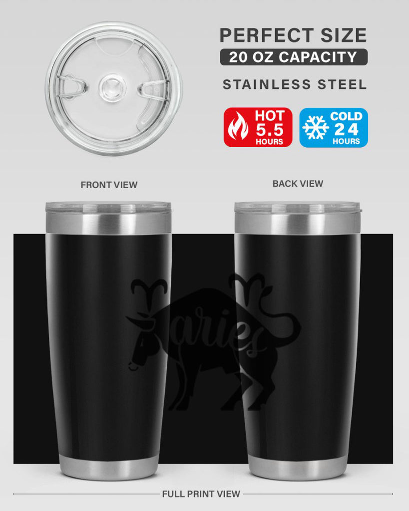 Aries 104#- zodiac- Tumbler