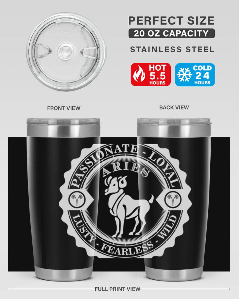 Aries 4#- zodiac- Tumbler