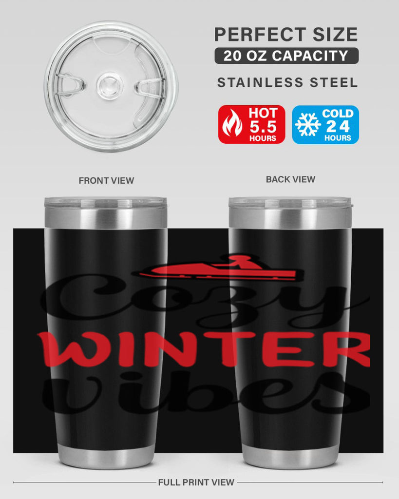 Cozy winter vibes 68#- winter- Tumbler