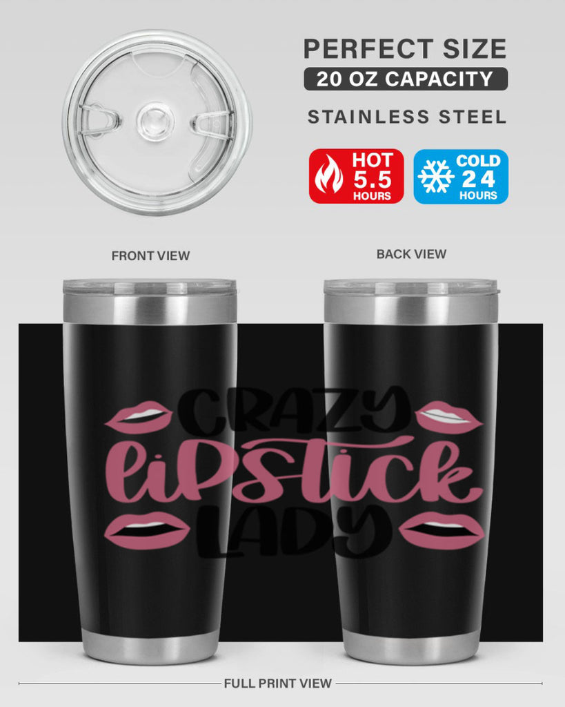 Crazy Lipstick Lady Style 107#- make up- Tumbler