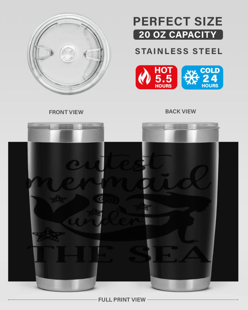 Cutest mermaid under the sea 110#- mermaid- Tumbler