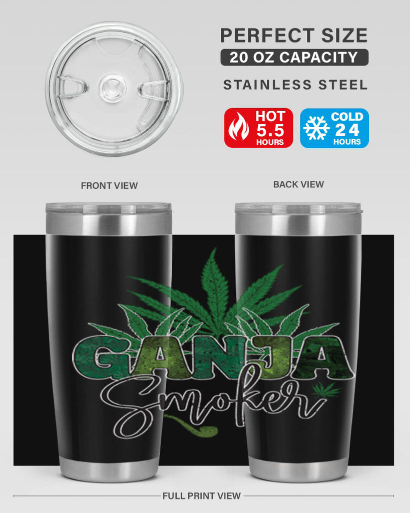 Ganja Smoker Sublimation 89#- marijuana- Tumbler
