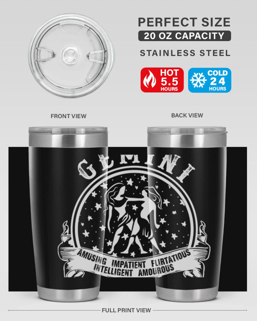 Gemini 10#- zodiac- Tumbler