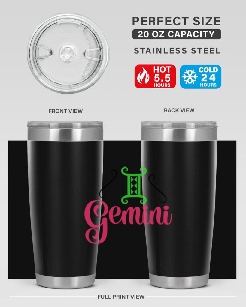 Gemini 224#- zodiac- Tumbler