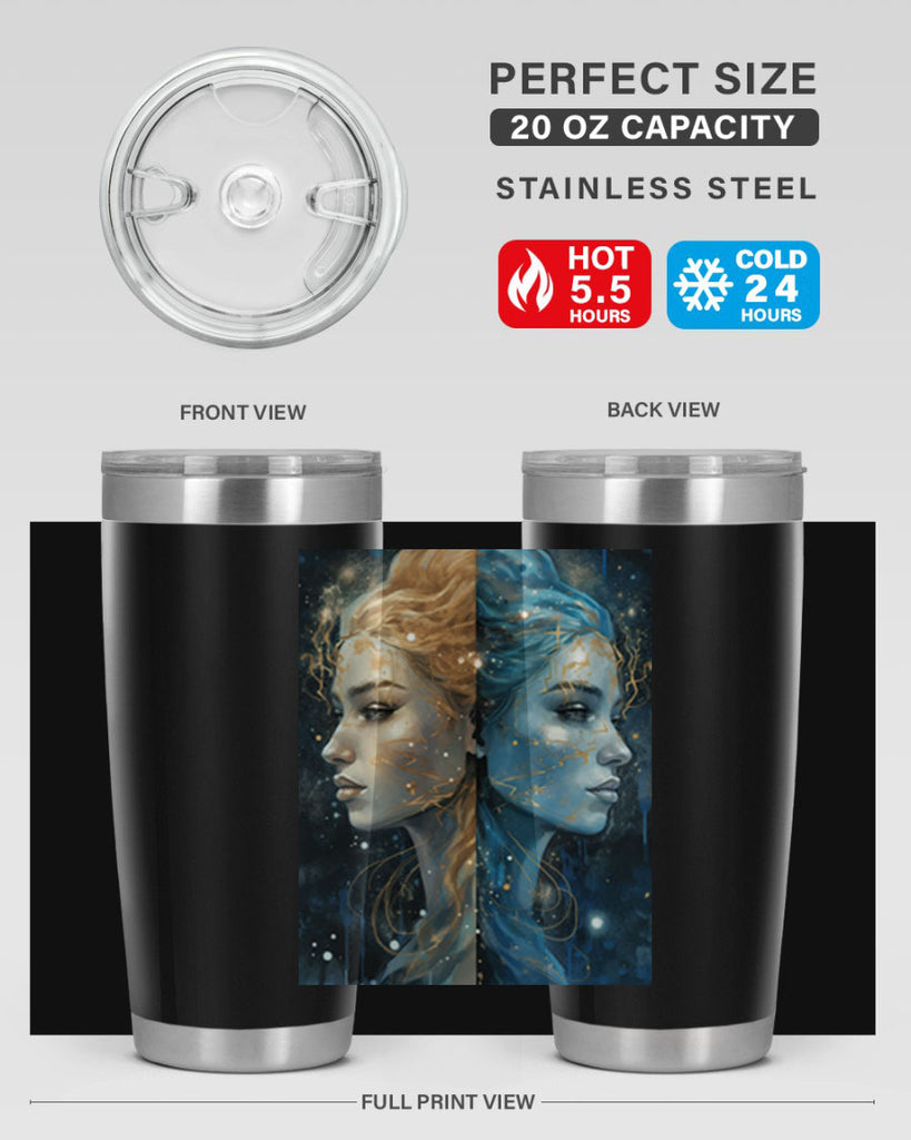 Gemini 56#- zodiac- Tumbler