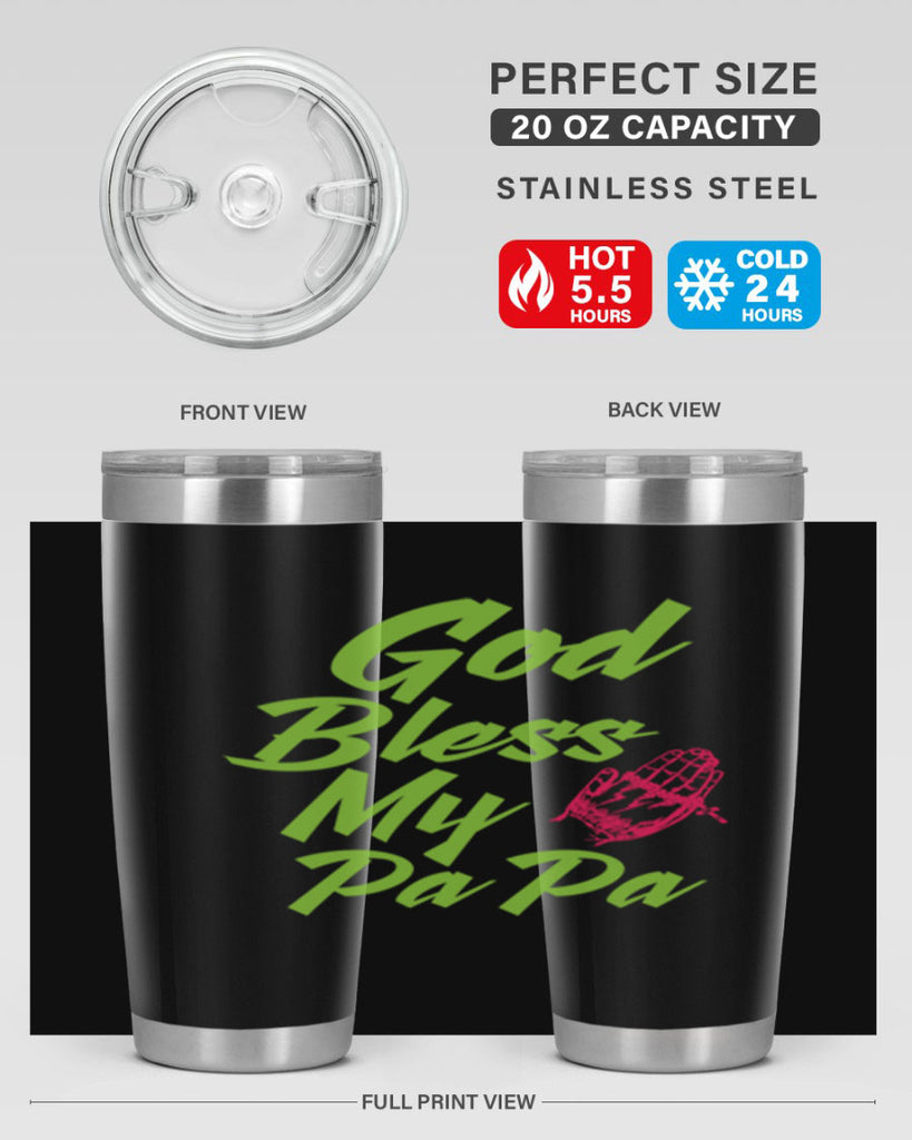 God Bless Papa 107#- grandpa - papa- Tumbler