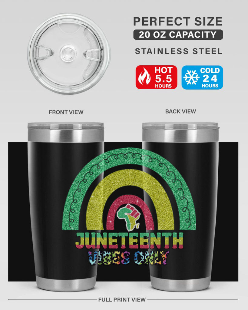 Juneteenth Vibes Only 5#- Juneteenth- tumbler
